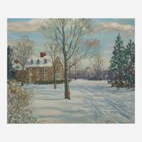 Walter Emerson Baum (American, 1884–1956) Stone House in Wilmington, Delaware