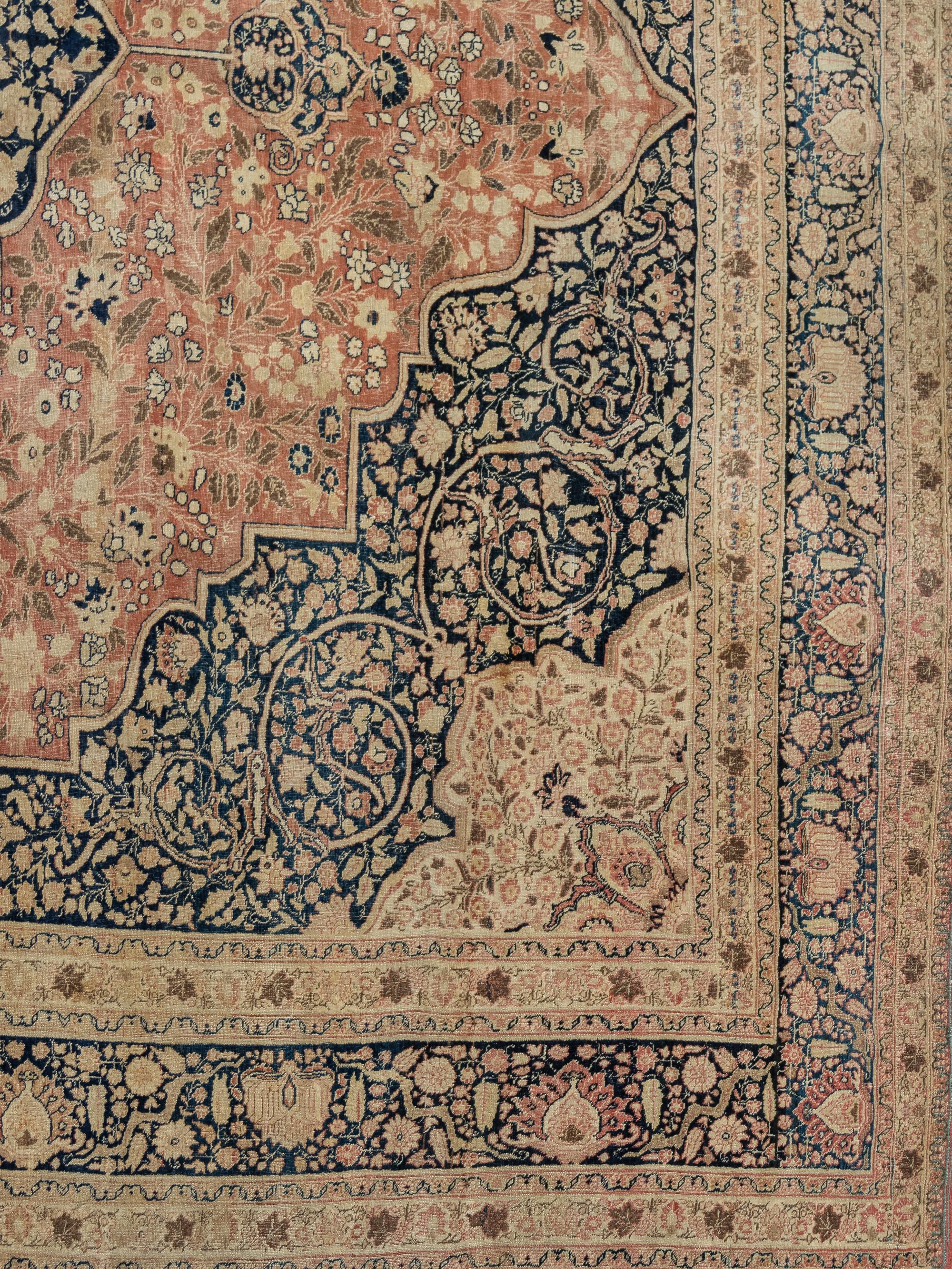 A Hadji Jalili Tabriz Wool Rug