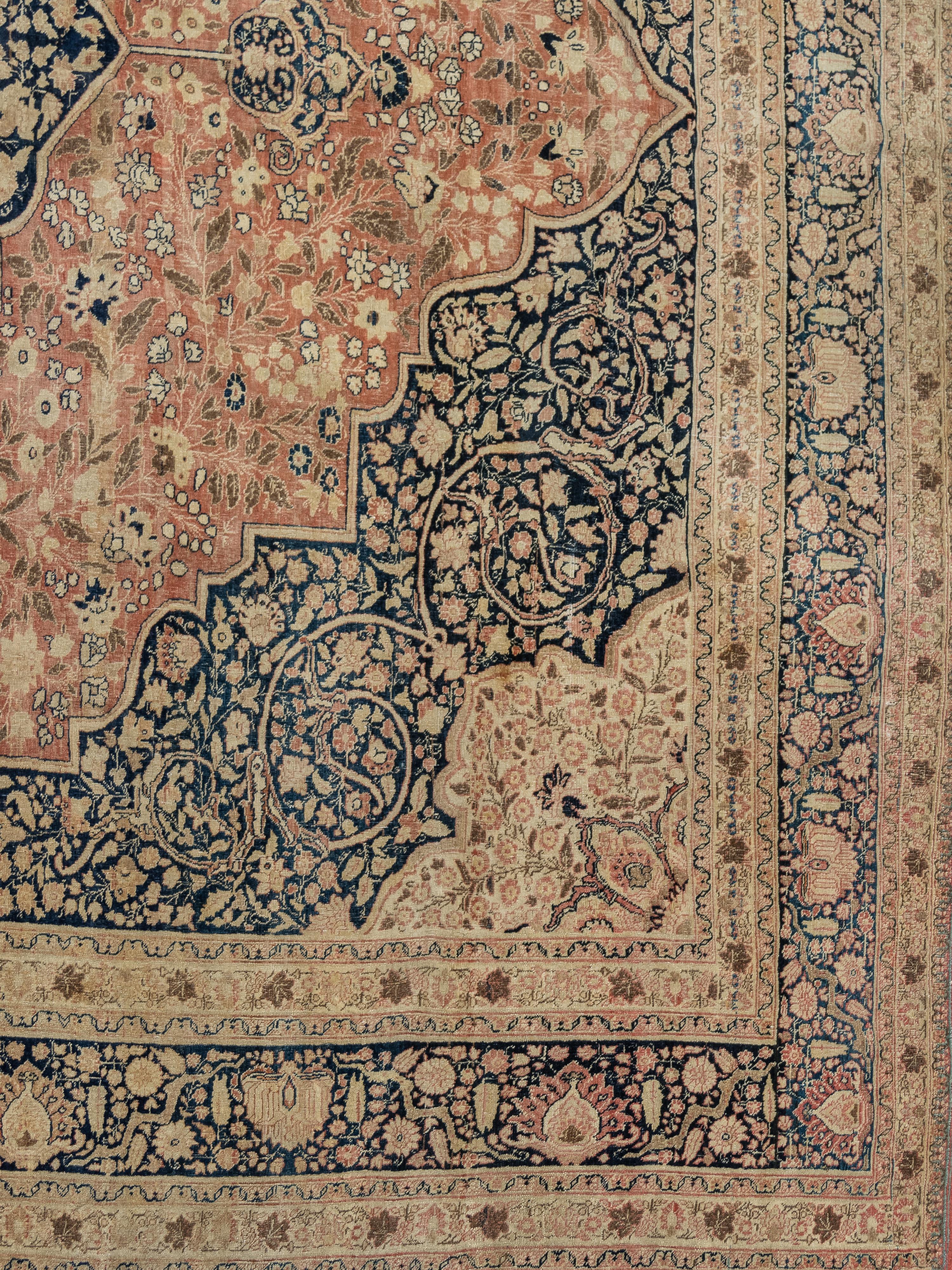 A Hadji Jalili Tabriz Wool Rug