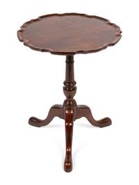 A George III Style Mahogany Tilt-Top Table