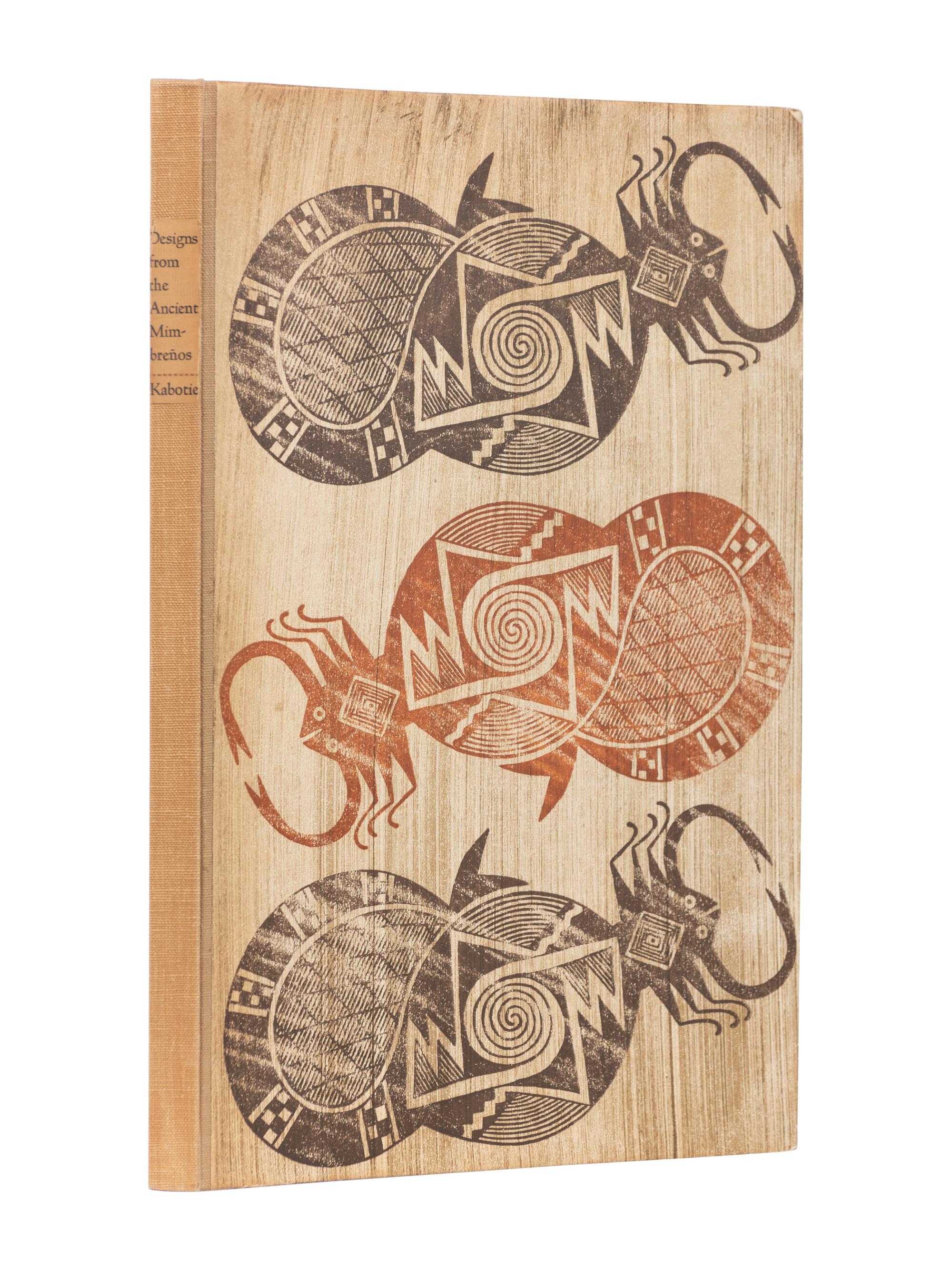 [GRABHORN PRESS]. KABOTIE, Fred (1900 – 1986). Designs for the Ancient Mimbrenos with Hopi Interpretation by Fred Kabotie . San Francisco: The Grabhorn Press, 1949.