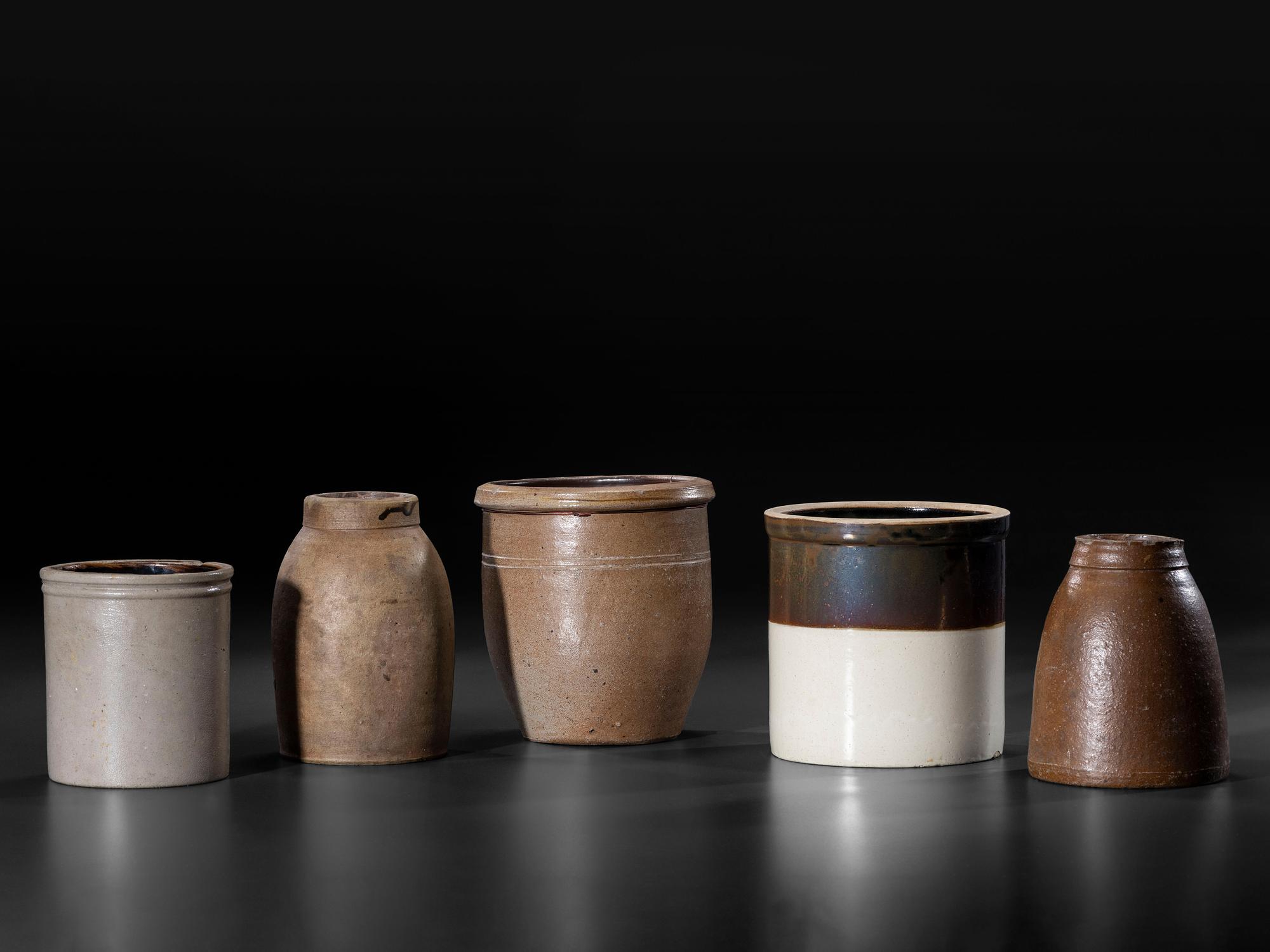 Twenty Stoneware Vessels