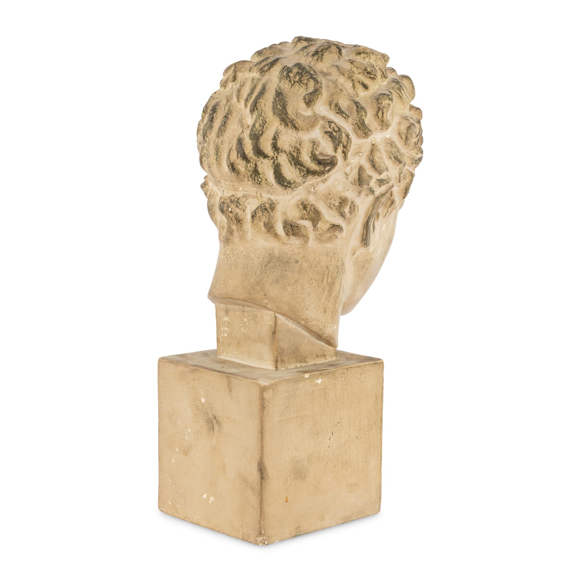 A Cast Composition Head of a Youth