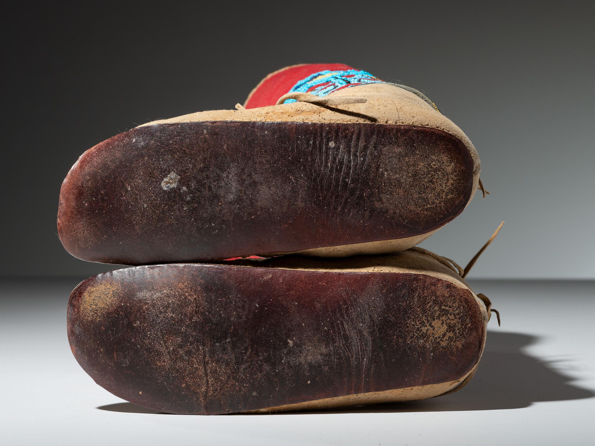 Nez Perce Beaded Leggings and Moccasins