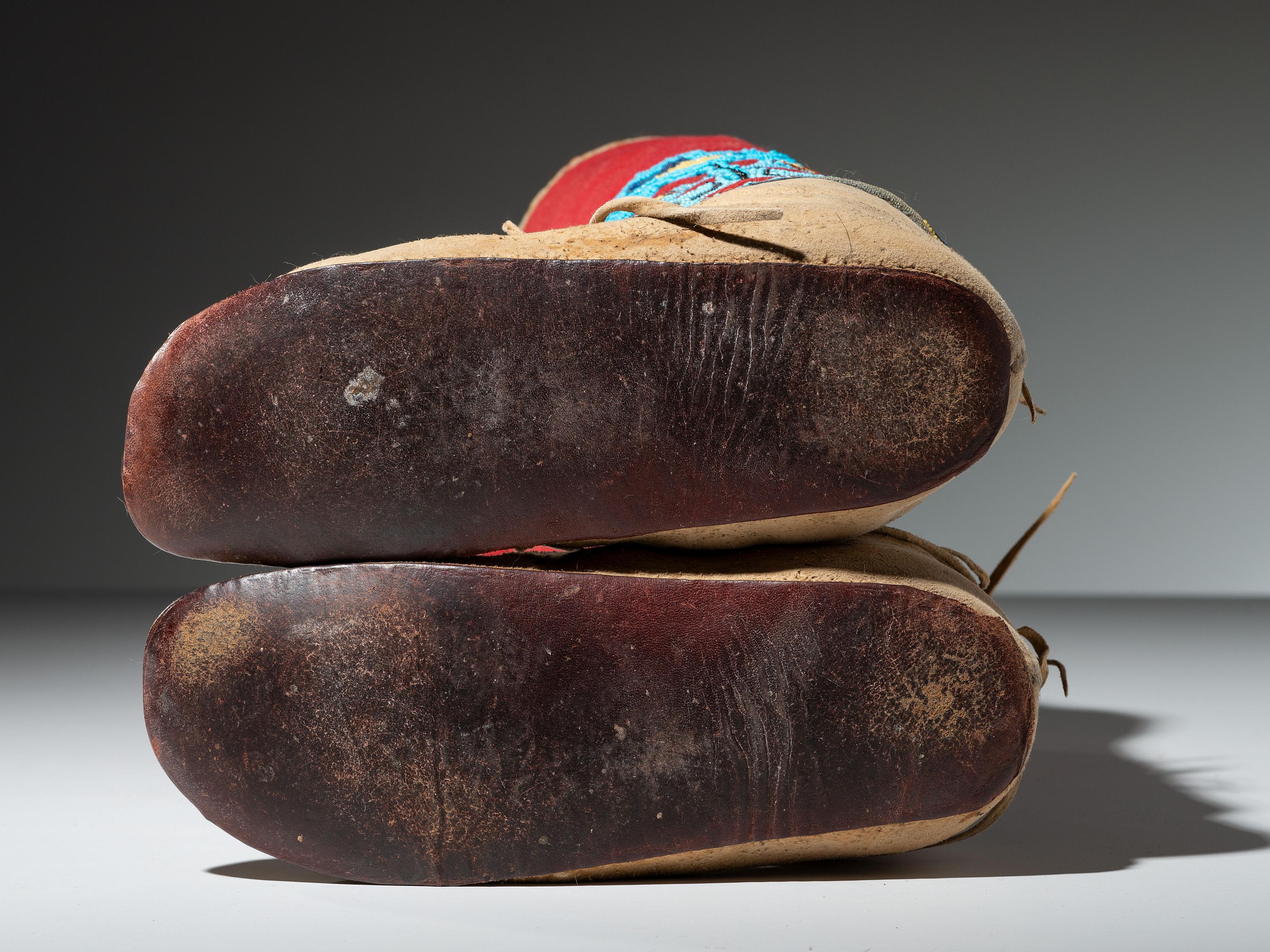 Nez Perce Beaded Leggings and Moccasins