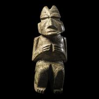 A Mezcala Greenstone Seated Figure