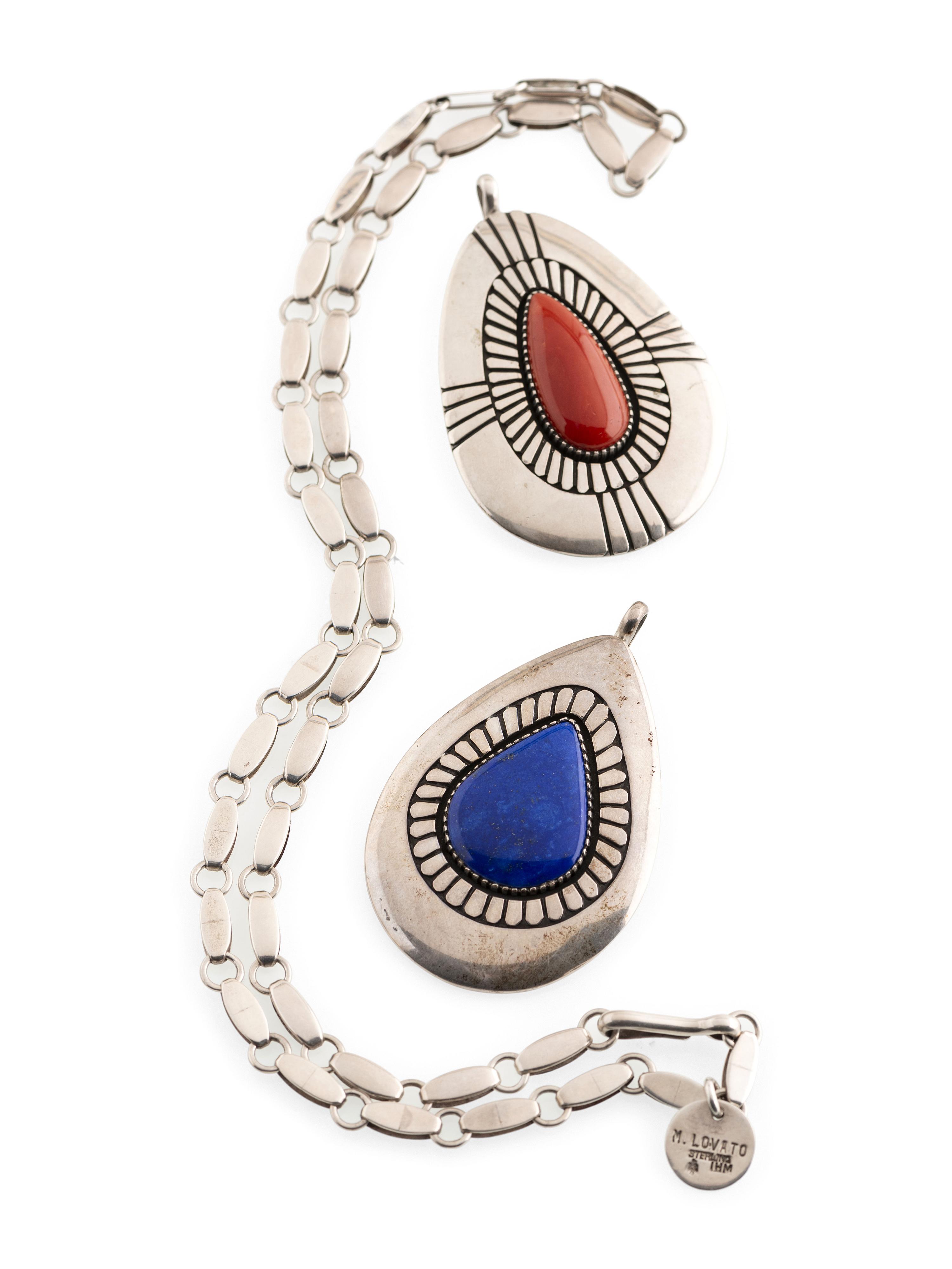 Sterling Silver Pendants AND Link Necklace