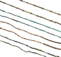 Four Egyptian Bead and Faience Necklaces