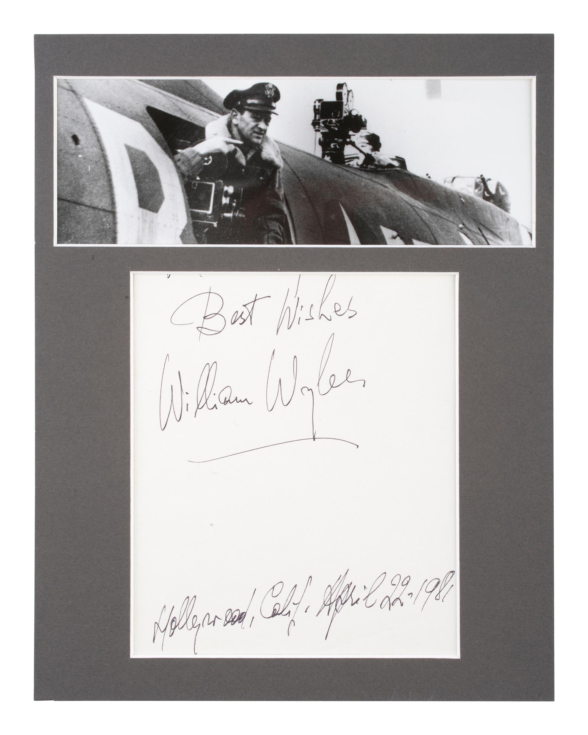 [WWII]. Large collection of signatures from Captain Robert Morgan and crew of the Memphis Belle .