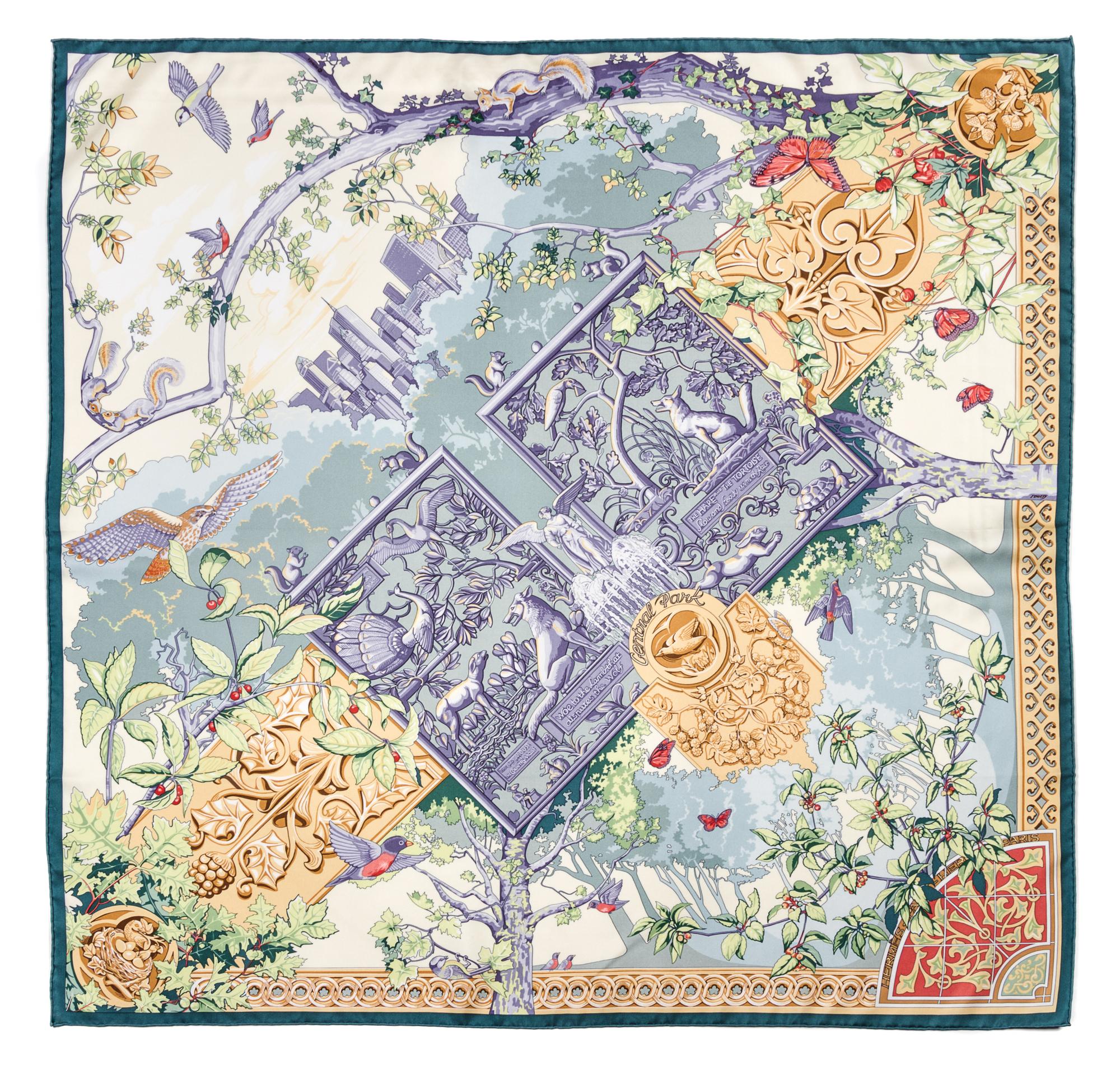 An Hermes 90cm Silk Scarf, 36"x36".