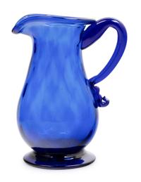 A Collection of Eight American Colored Glass Table Articles