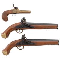 Lot of Three Reproduction Black Powder Pistols