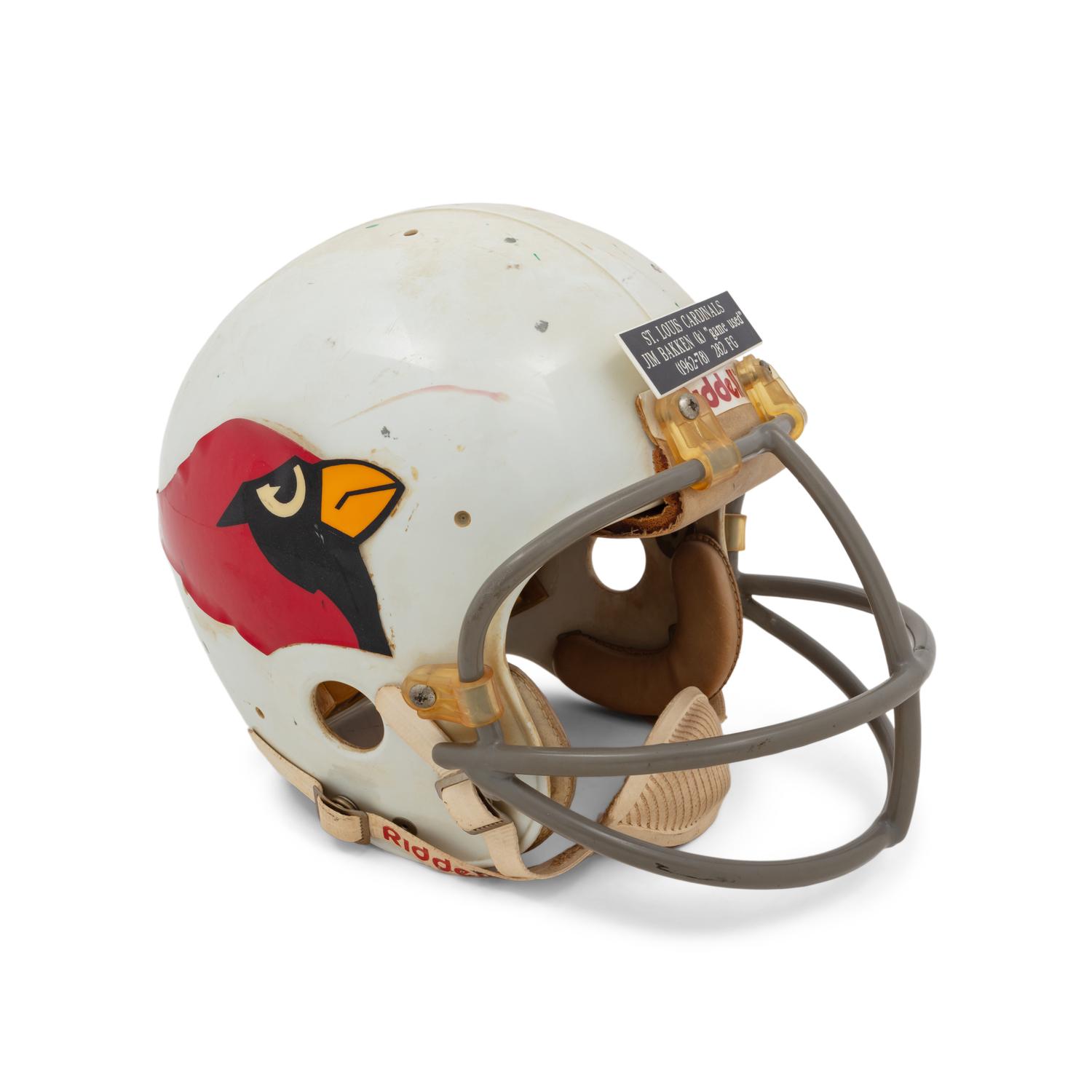 An Original St. Louis Cardinals Game Used Football Helmet