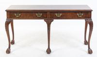 A Baker Chippendale Style Mahogany Console Table Height 28 1/2 x width 54 x depth 15 3/4 inches. — SECOND HALF 20TH CENTURY