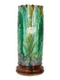 An English Majolica Umbrella Stand — 19th Century