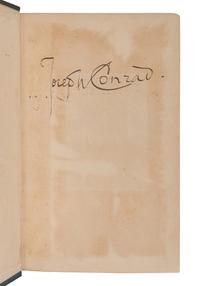 CONRAD, Joseph (1857-1924). Tales of Unrest. London: T. Fisher Unwin, 1898.
