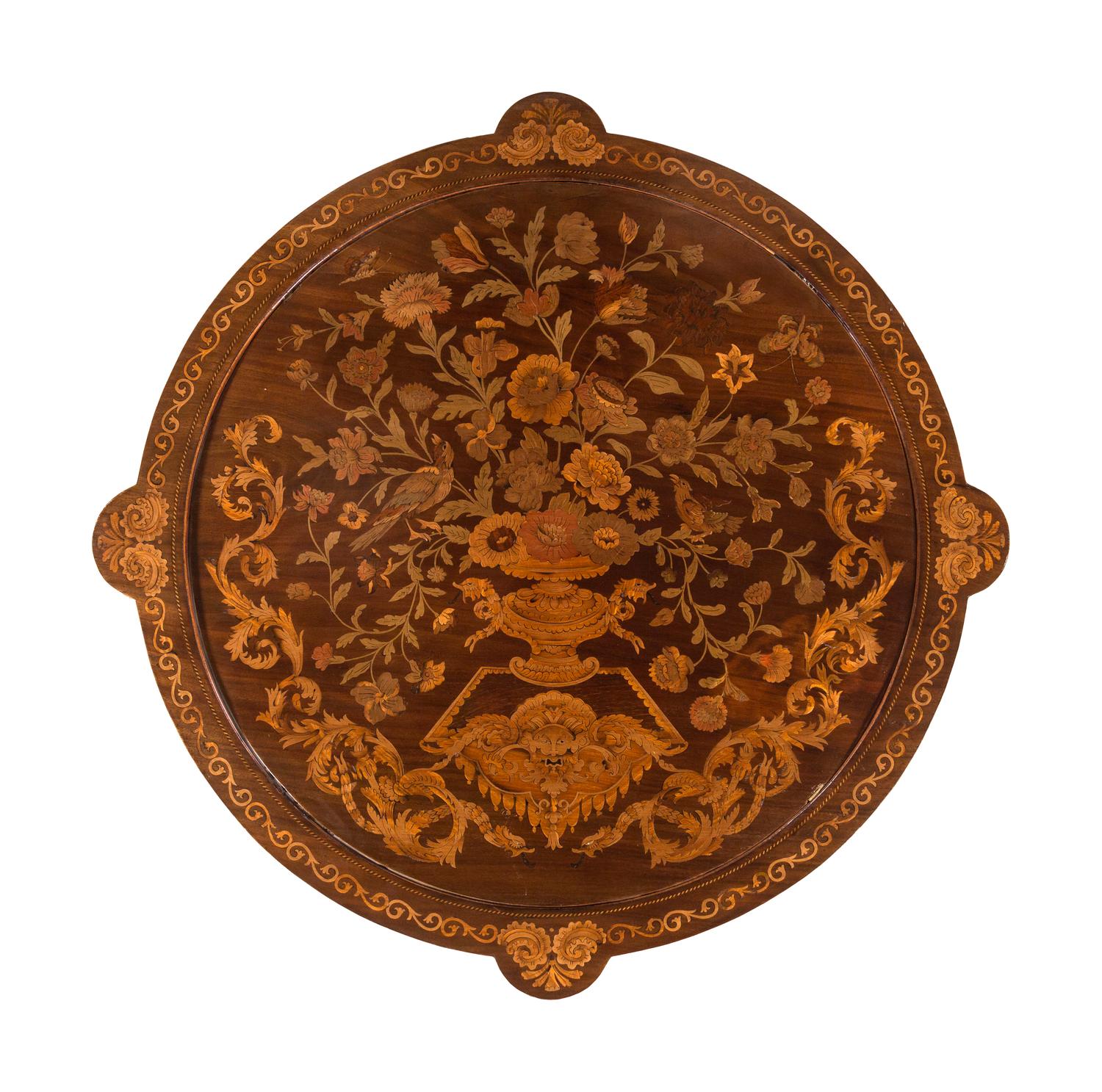A Dutch Marquetry Flip-Top Game Table