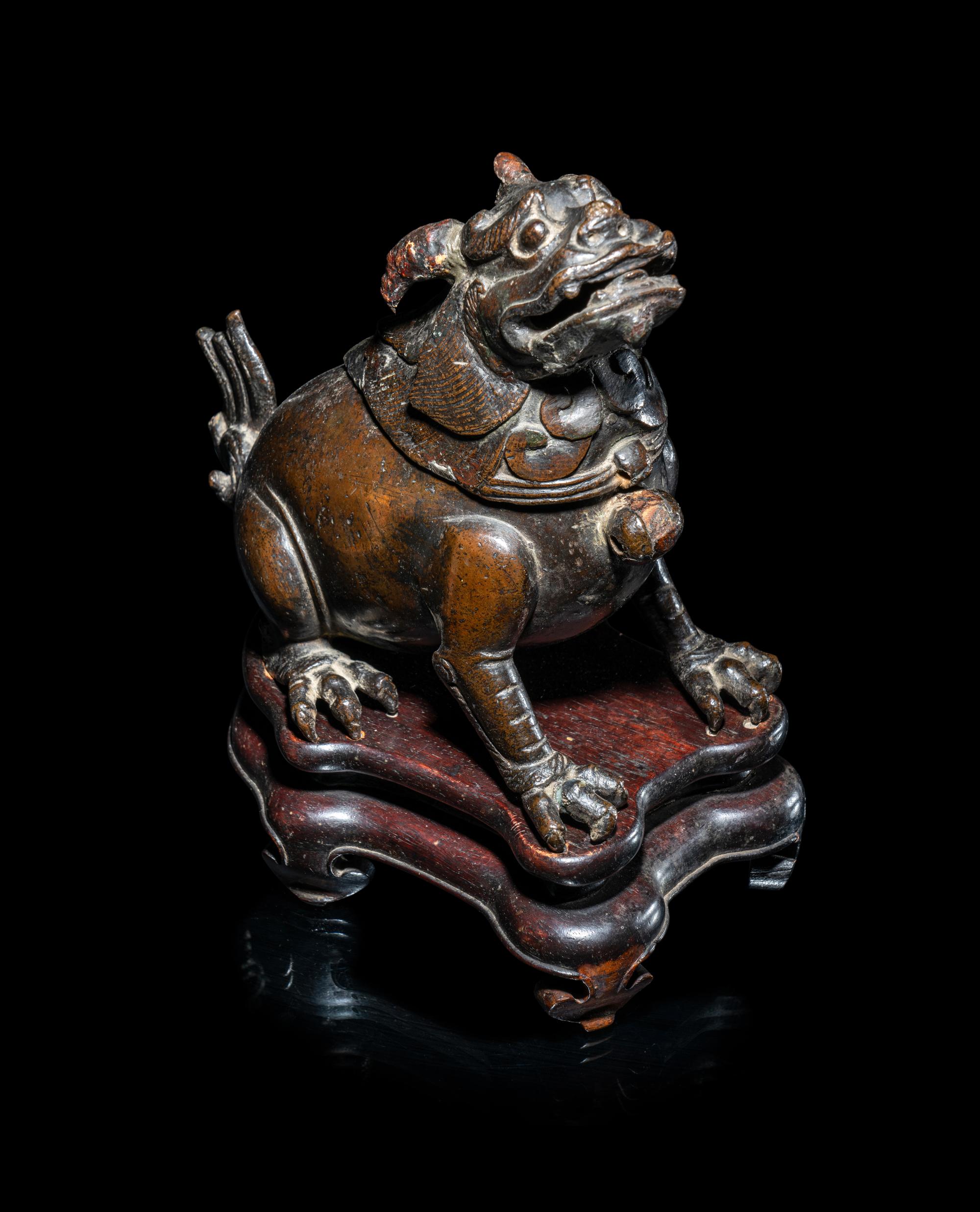 A Chinese Bronze Tianlu- Form Incense Burner