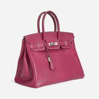 A tosca and rose tyrien epsom leather palladium hardware Birkin bag 35, Hermès 2011