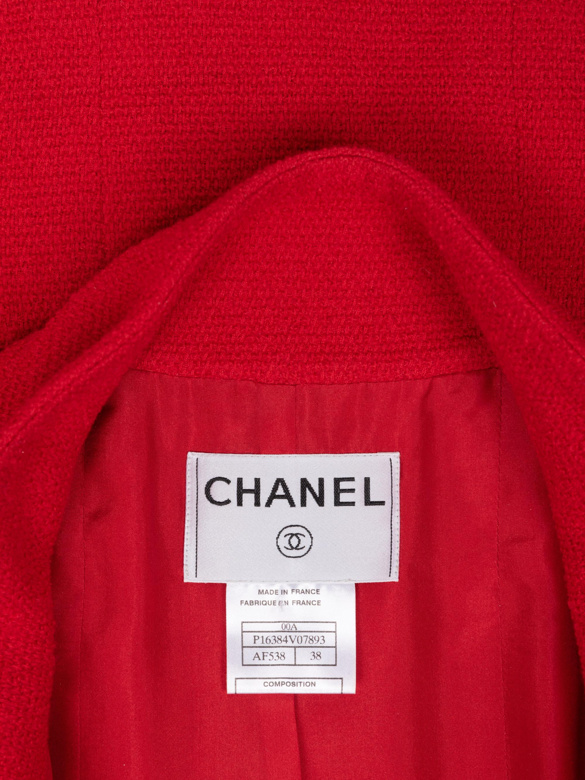 Chanel Wool Zip-Front Jacket, Fall 2000