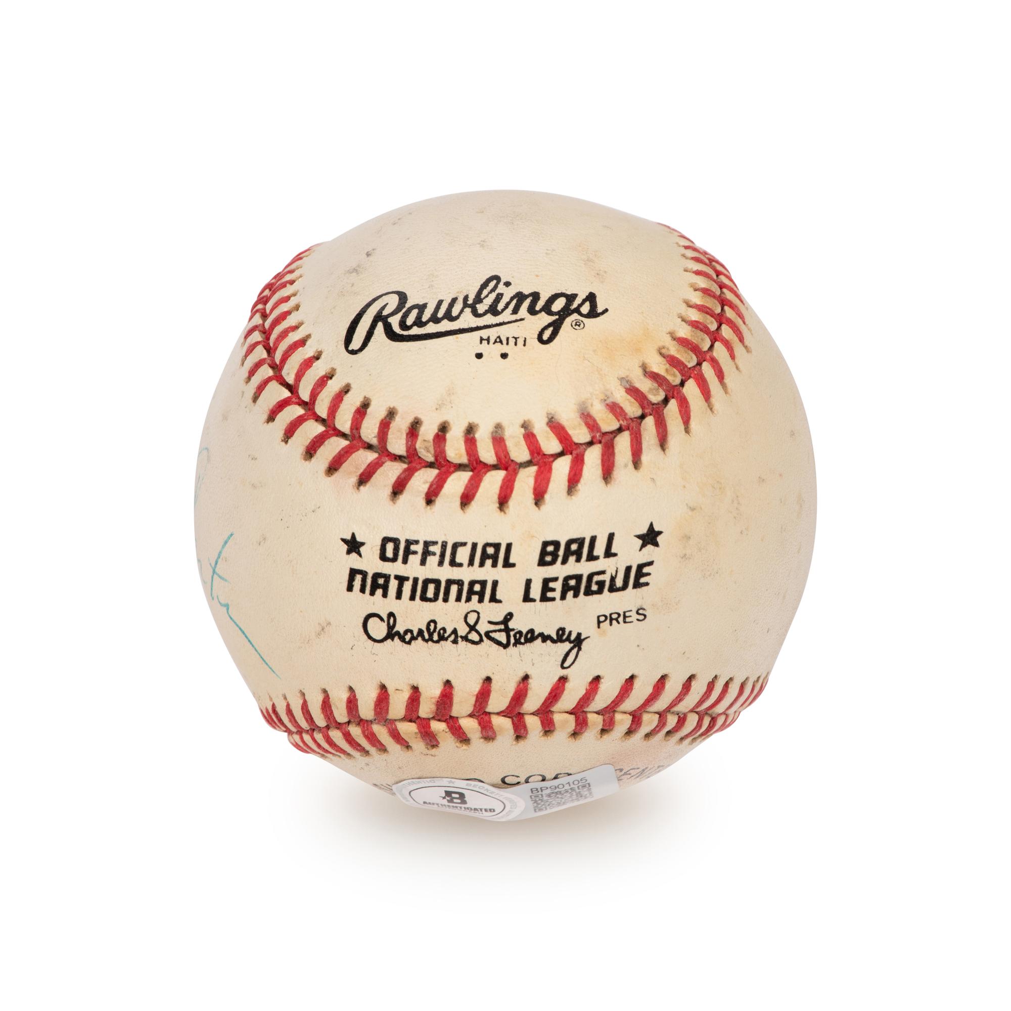 A Jimmy Carter Single Signed Autograph Baseball (Beckett Authentication Services)