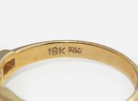 A Set of 18K Yellow Gold and Diamond Jewelry