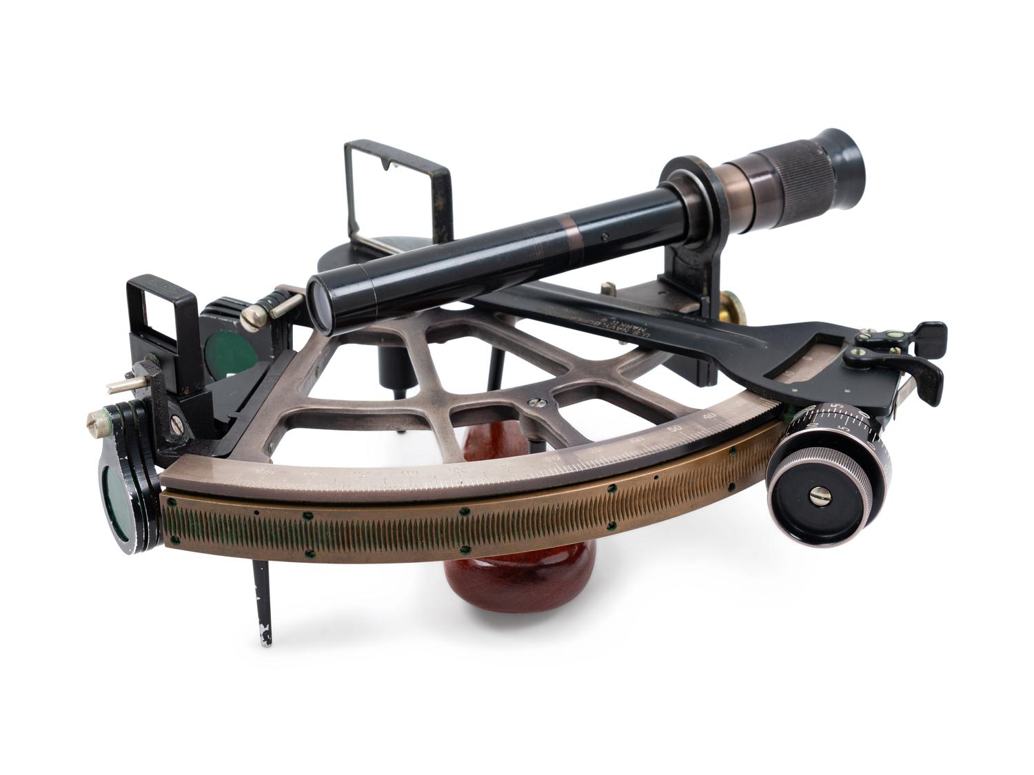 A Ebonized Metal Sextant