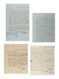 [ABOLITION & SLAVERY]. Letter group related to enslaved persons working seasonally in the Western Virginia salt industry.