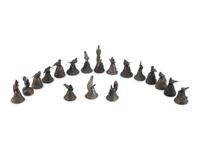 A Collection of Eighteen Continental Bronze and Cast Metal Bells