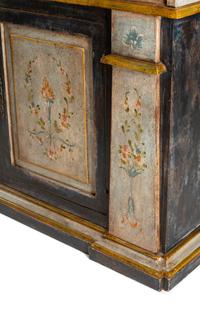 A Venetian Neoclassical Style Polychromed Credenza