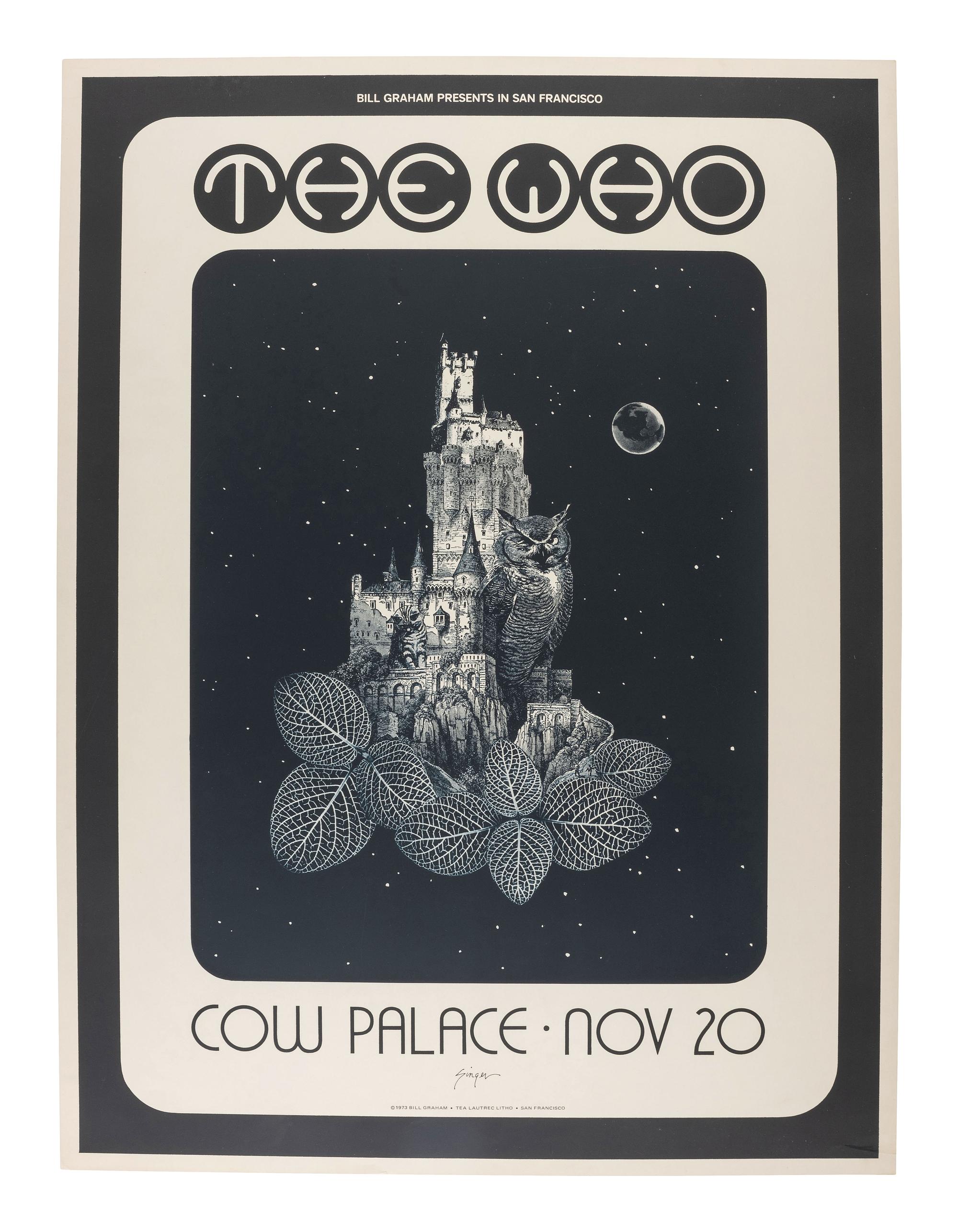 [MUSIC] -- [POSTERS]. SINGER, David, artist. A group of 2 posters promoting shows by The Who and Electric Light Orchestra, comprising: