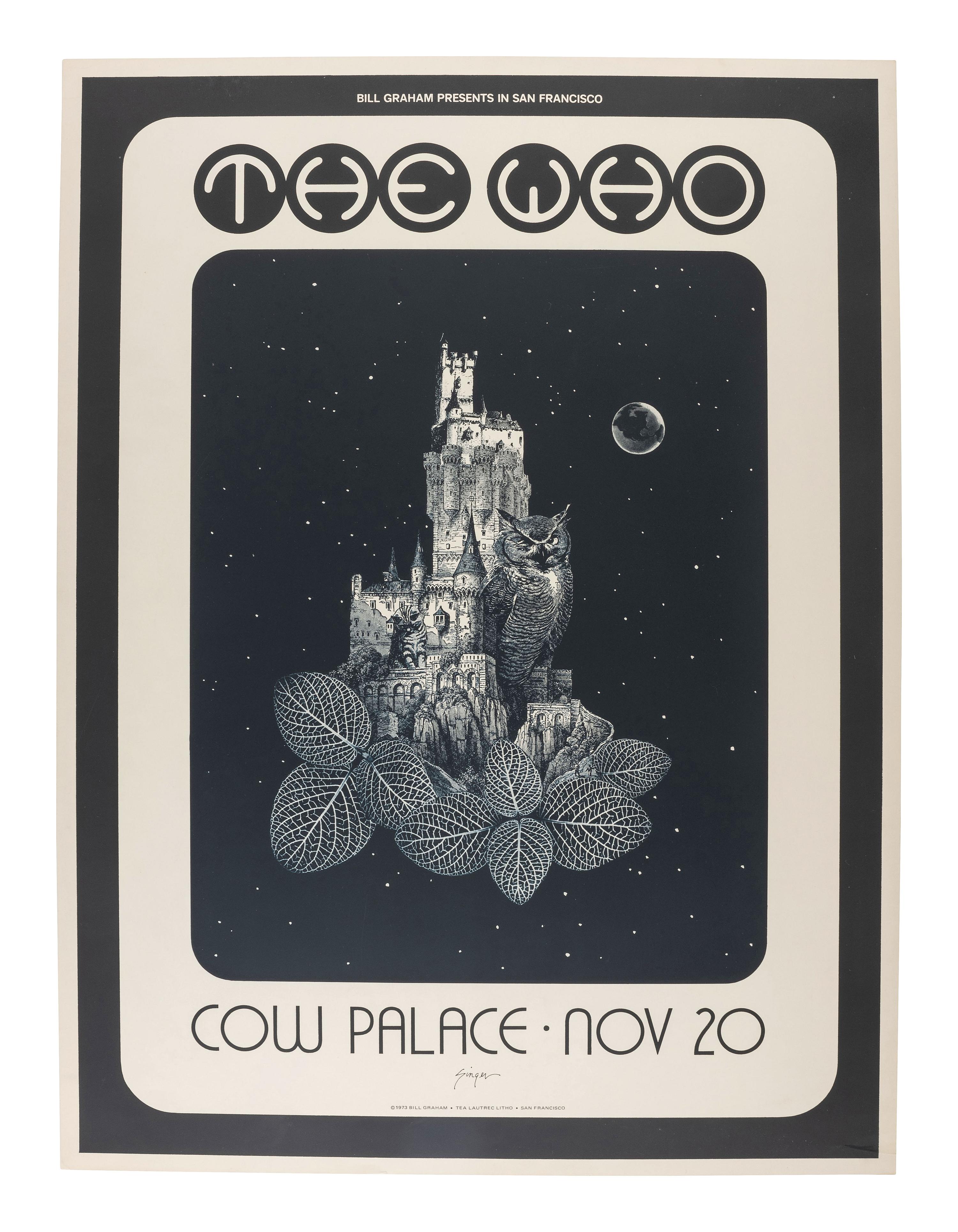 [MUSIC] -- [POSTERS]. SINGER, David, artist. A group of 2 posters promoting shows by The Who and Electric Light Orchestra, comprising: