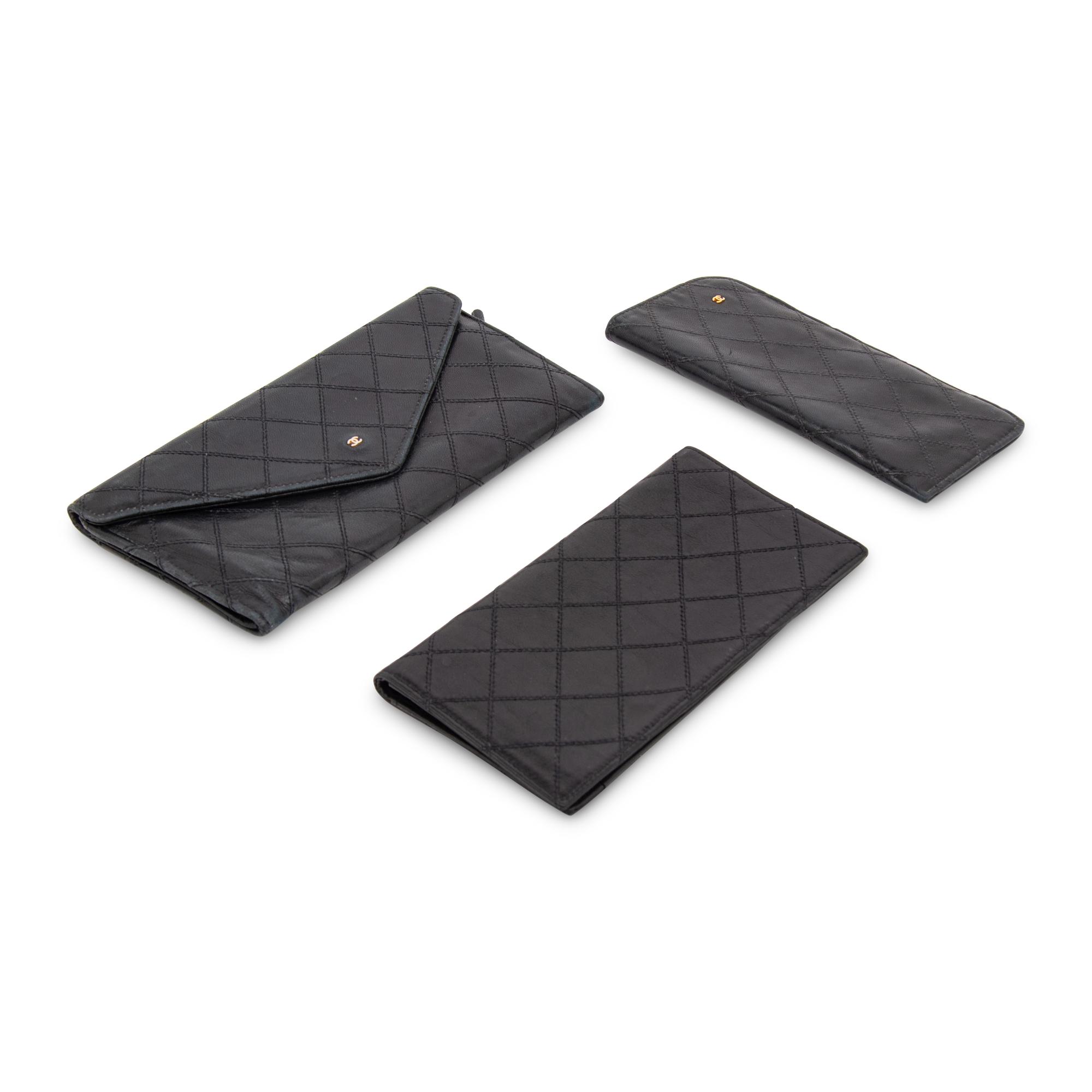 Chanel, Three Black Leather Articles