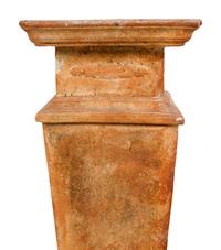 A Group of Six Cast Stone Pedestals