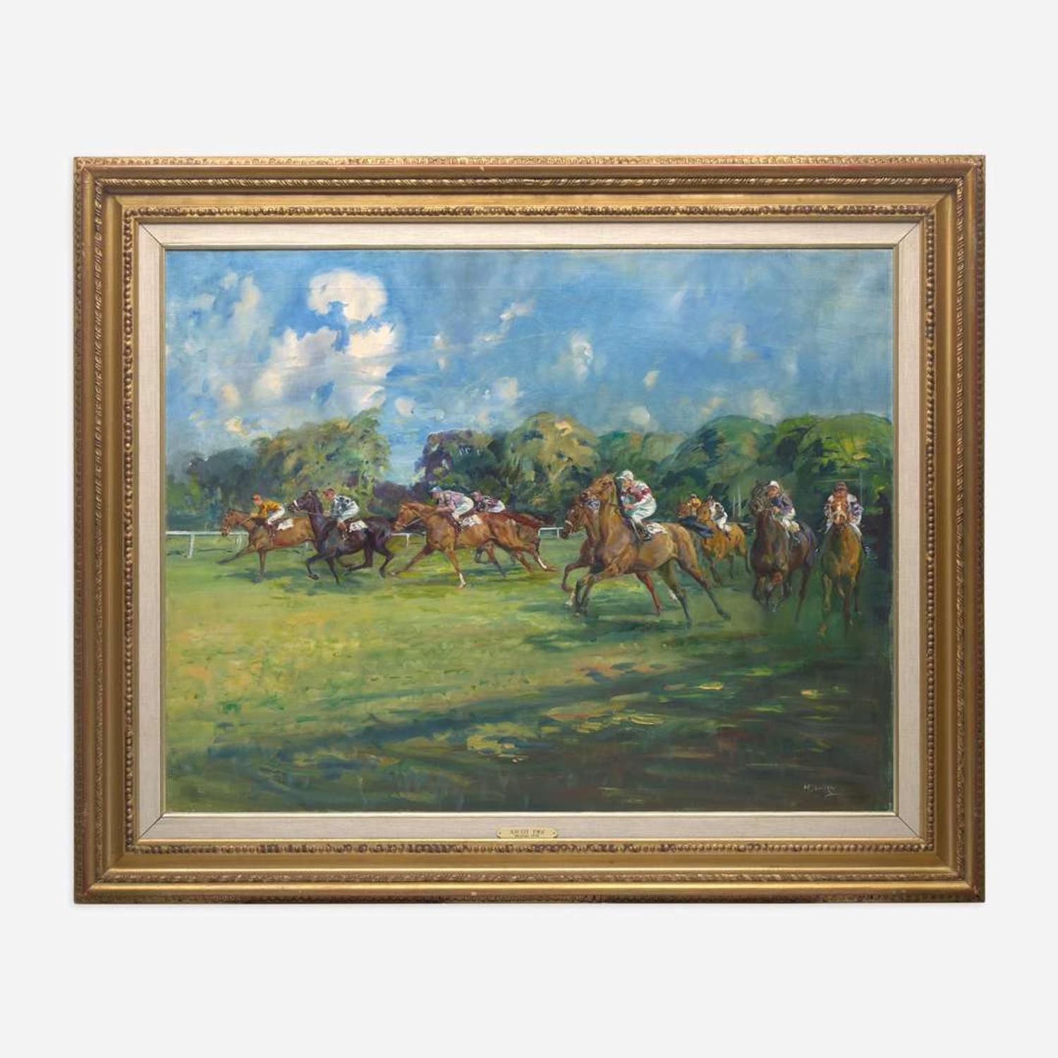 Michael Lyne (British, 1912-1989) Ascot 1961