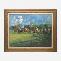 Michael Lyne (British, 1912-1989) Ascot 1961