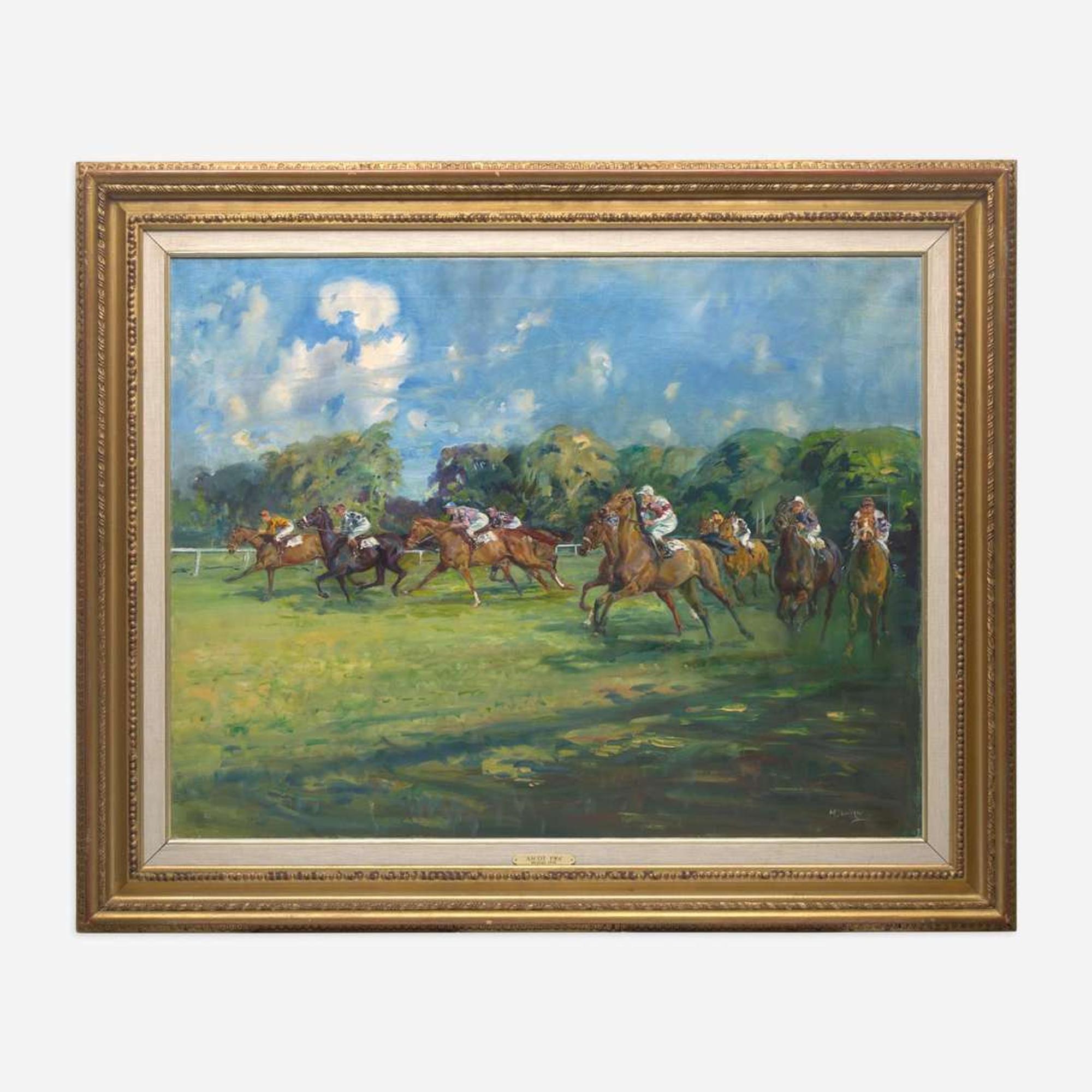 Michael Lyne (British, 1912-1989) Ascot 1961