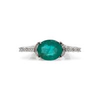 EMERALD AND DIAMOND RING