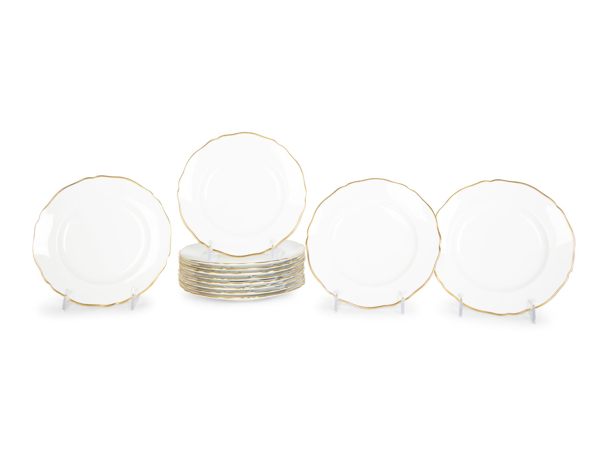 Twelve Spode Porcelain Dessert Plates