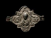 A Byzantine Silver Pendant Depicting Christ and The Virgin Mary