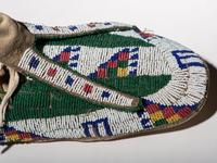 Sioux Beaded Hide Moccasins
