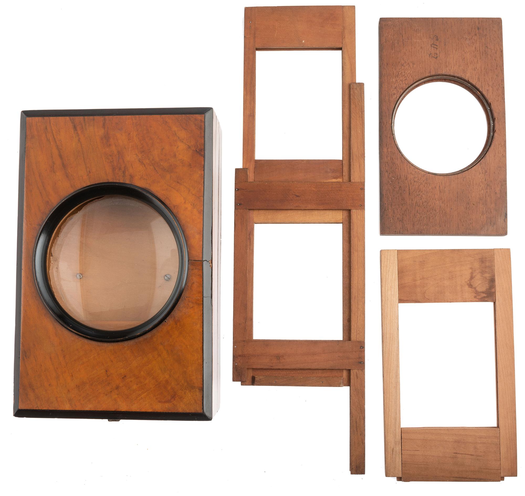 [EARLY PHOTOGRAPHY - MAGIC LANTERN]. A French magic lantern by H. Coulon, with accessories.
