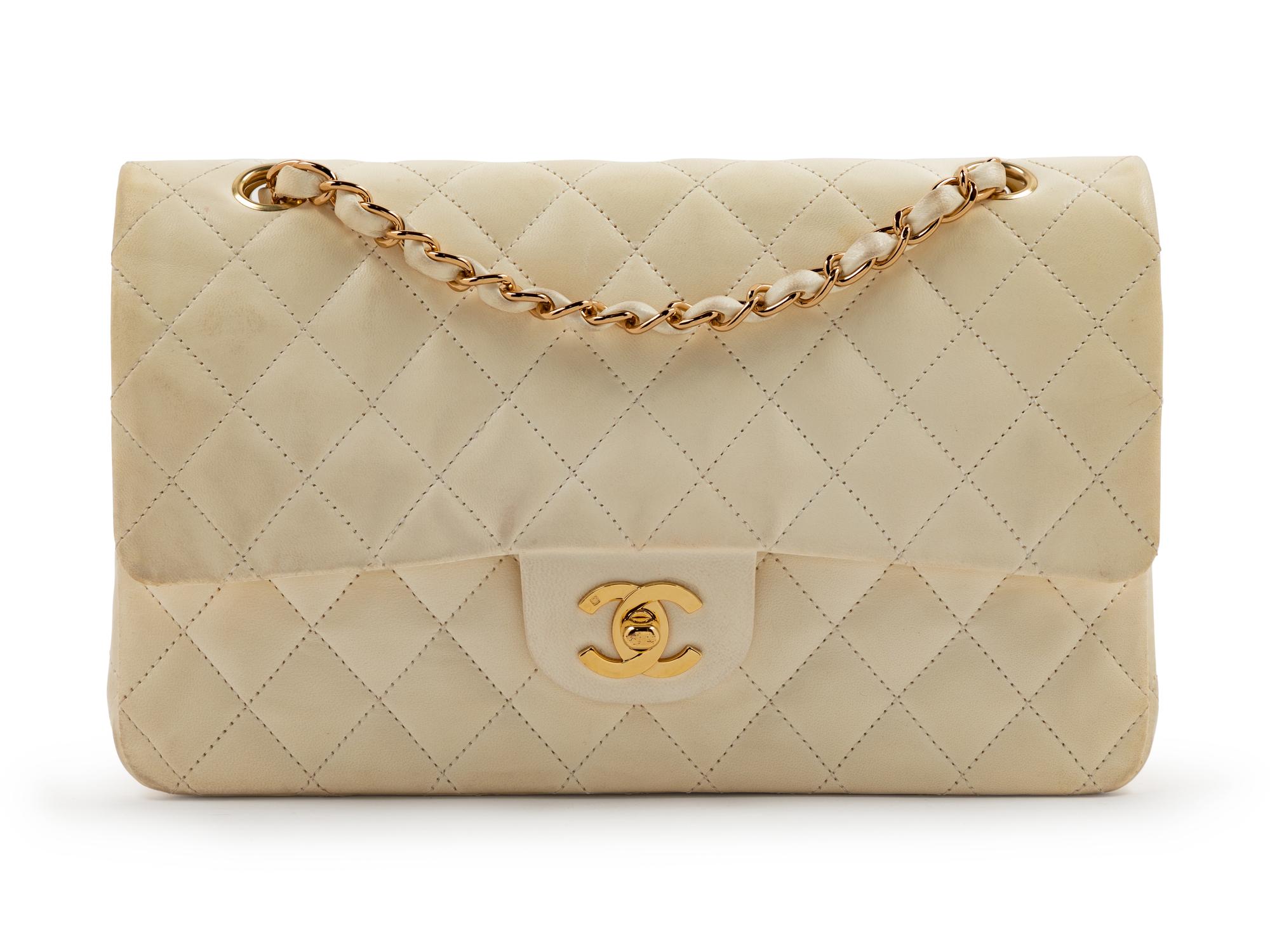 Chanel Cream Medium Double Flap Bag, 2004-2005