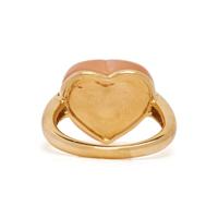 YELLOW GOLD AND MOONSTONE RING