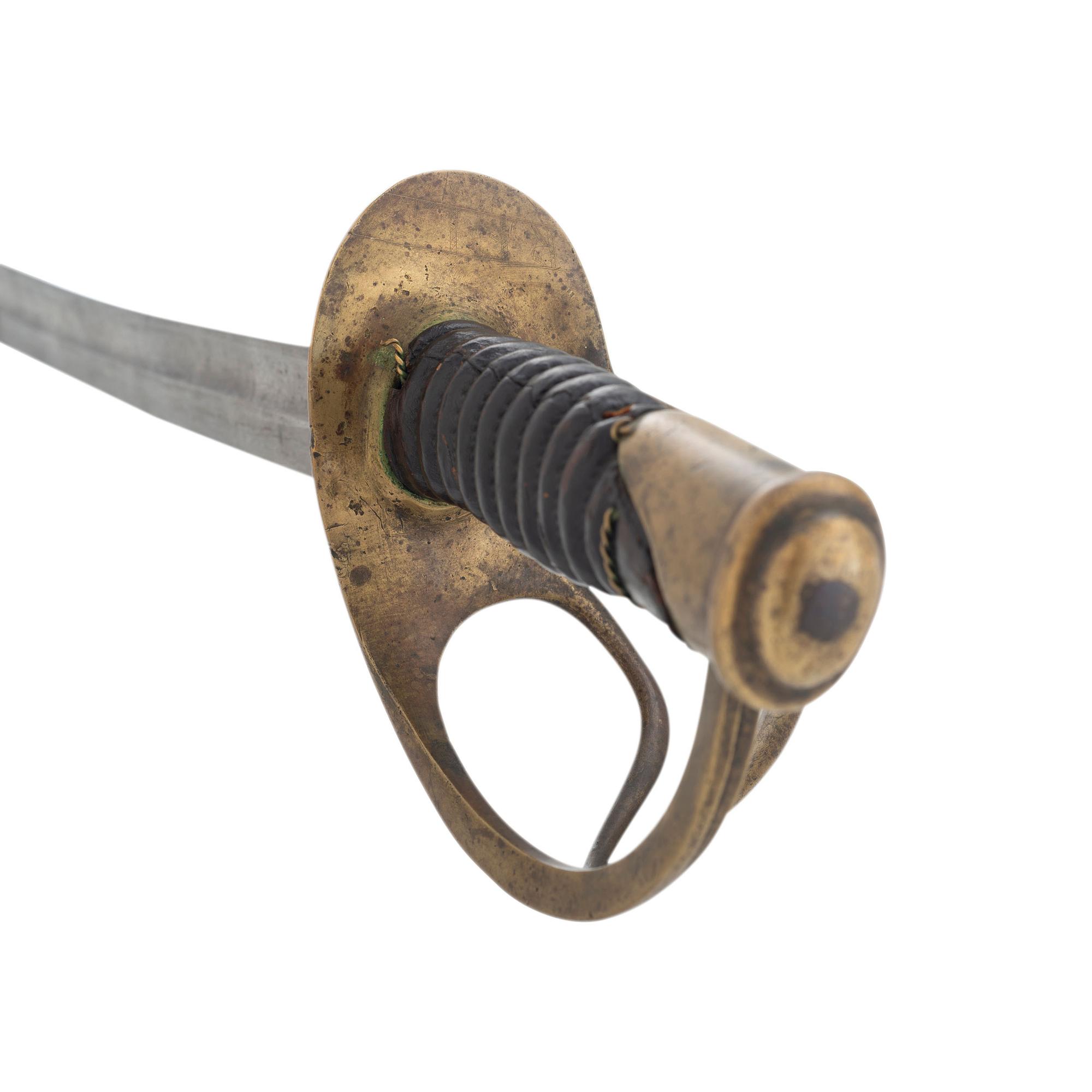 Unmarked Confederate Enlisted Cavalry Saber by Memphis Novelty Works