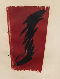 Hans Hartung, (German/French, 1904-1989). Limited, signed.