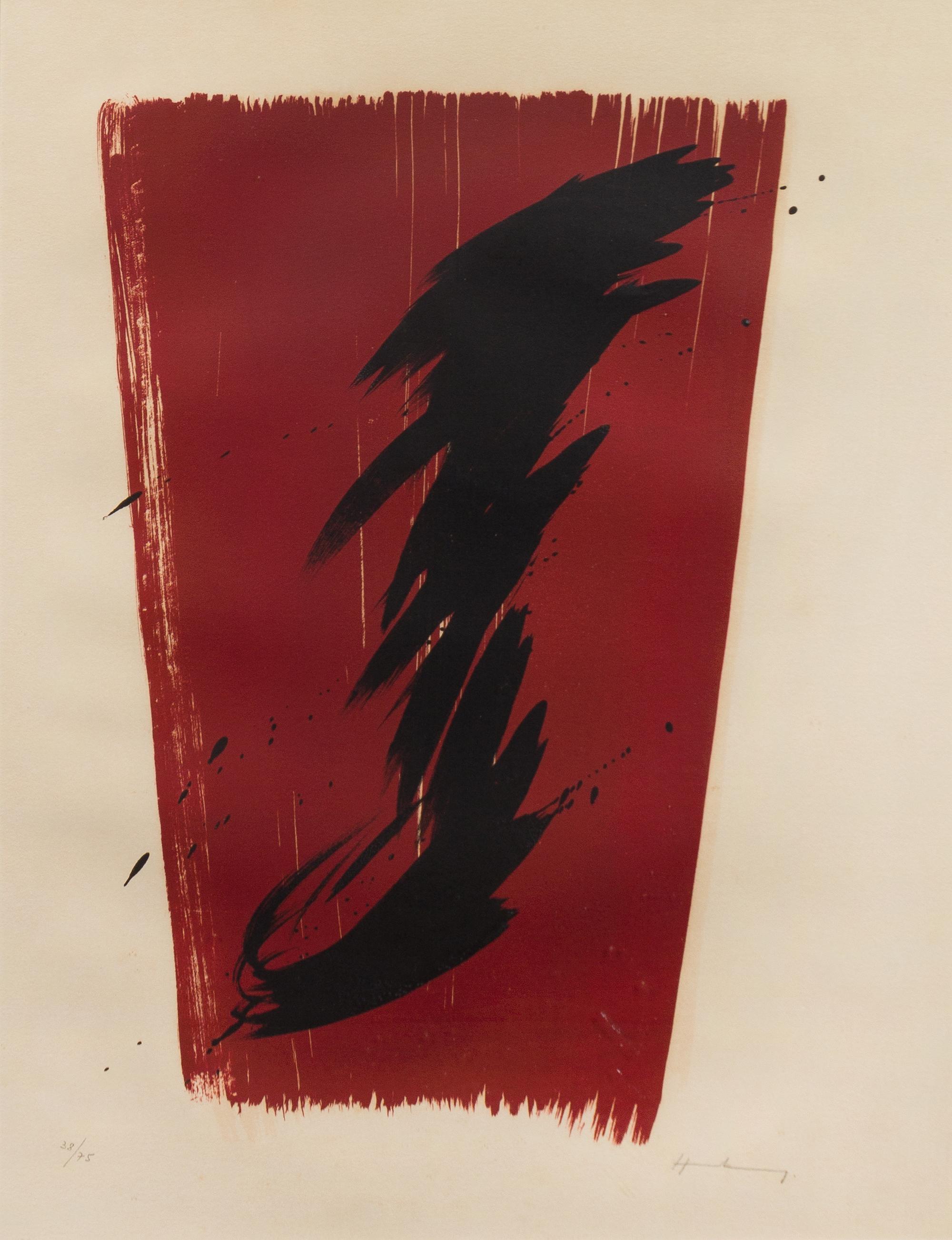 Hans Hartung, (German/French, 1904-1989). Limited, signed.