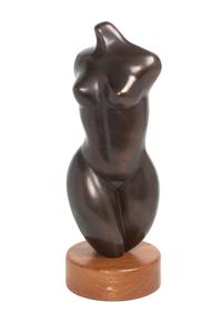 An American Bronze Torso Height 14 inches. — LEON BRONSTEIN (b. 1951)