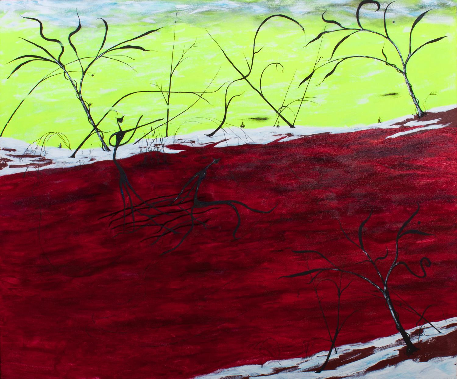 Auste Peciura, (American, b. 1950), Cats Drift By on Rafts and Are Slimmer Than Ghosts, 1982