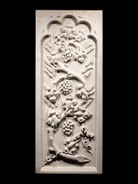 A Carved Marble Wall Relief Plaque